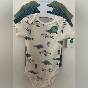 Little Planet By Carter’s Organic Cotton Baby 3pk Bodysuit